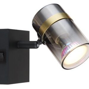 Zidna lampa sa prekidačem GB 1xGU10- crna