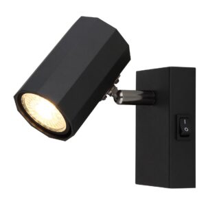 Zidna lampa sa prekidačem GB 1xGU10-crna